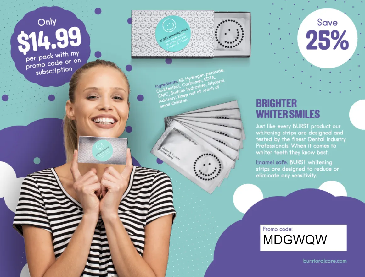 31473 burst whitening strips promo code 6