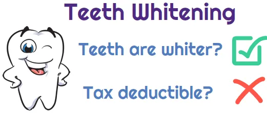 31652 teeth whitening tax deductible